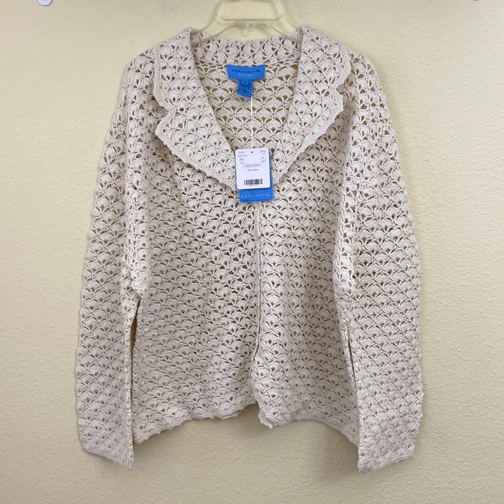 Doncaster Sport Crochet Cardigan New